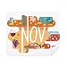 November Month Season Illustration Cleaning Cloth Screen Cleaner 2pcs Suede Fabric