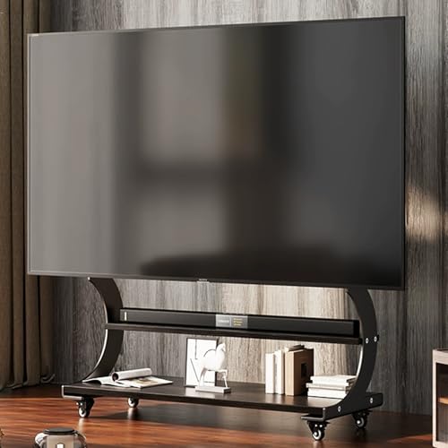 Soporte móvil para TV con ruedas y altura ajustable miniatura 1