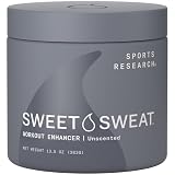 Sweet Sweat®­ Workout Enhancer Gel by Sports Research -Thermogenic Exercise Topical Gel for Faster Sweating - 13.5 oz Jar