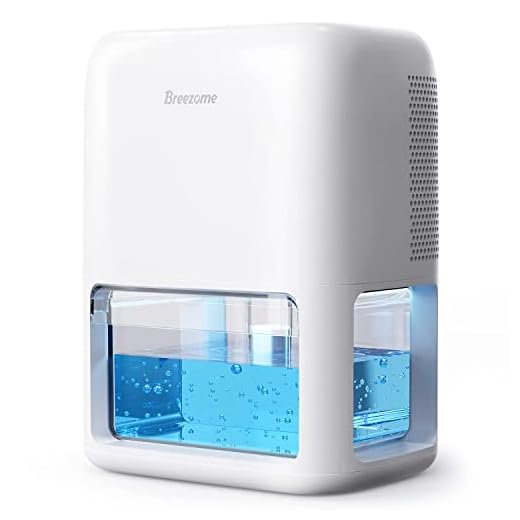 BREEZOME 60 OZ Dehumidifiers for Home, Dual-Semiconductor Quiet Dehumidifier with Timer Sleep Mode Auto-Off Auto Defrost 7 Colors Light Portable Small Dehumidifiers for Bedroom, Bathroom, RV