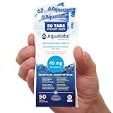 Aquatabs 49mg Water Treatment Tablets for 1L, 50-Tabs Pocket Pack - Compact for Travel, Hiking, Emergencies, Iodine & Chlorite-Free, NSF/ANSI/CAN 60