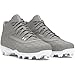 Under Armour Men's Leadoff Mid 3.0 Baseball Cleat, (100) Baseball Gray/Baseball Gray/White, 12.5, US