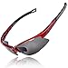 O2O Polarized Sports Sunglasses for Men Women Teens Cycling Running Fishing Golf Driving Tr90 Frame (Red/Black, Black)