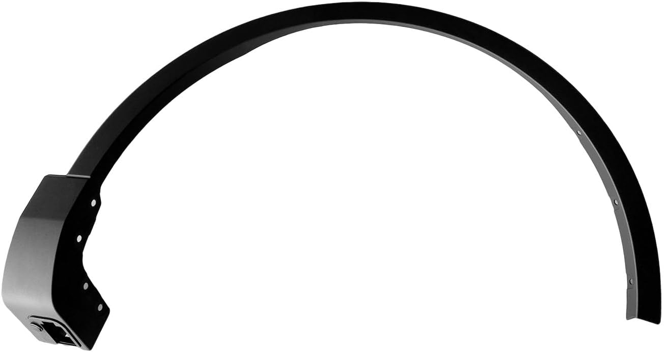 Front Passenger Side Wheel Arch Molding | Fender Flare Trim | Body Panel Accent - compatible with 2016-2018 Lincoln MKX - compatible with 2019-2023 Lincoln Nautilus
