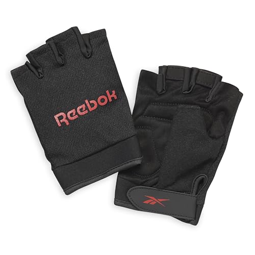 Mitones de fitness Reebok con diseño ligero para un agarre firme en pesas