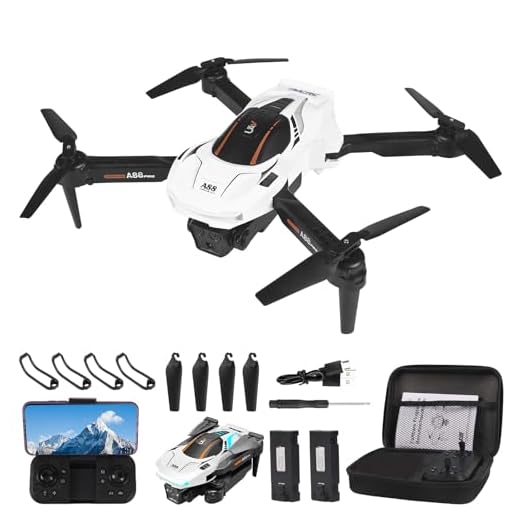 Mini Drone pour Enfant avec Caméra 1080P HD, Avec une touche décollage/atterrissage, Flip 3D, Capteur de gravité, Contrôle gestuel, 2 Batteries, drones Fpv pour enfants adultes débutants (Blanc)