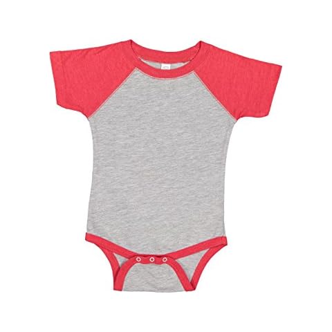 Infant Baseball Bodysuit - VN HTHR/ VN RED Cover