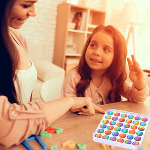 Pop It Quadrado Anti-Estresse Cores Sortidas Crianças Brinquedo Colorido