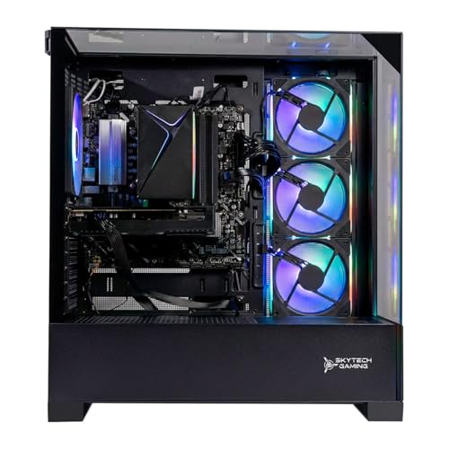 Image of Skytech Gaming Shadow 5 Gaming PC, AMD Ryzen 7 8700F 4.1GHz, NVIDIA RTX 5060 Ti 8GB VRAM, 1TB NVMe SSD, 16GB DDR5 RAM 6000, 750W Gold PSU, WI-FI 5, Windows 11, Desktop
