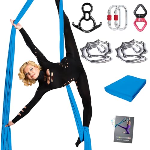 Tissu épais de soie aérienne PRIOR FITNESS 10m pour yoga et agrès