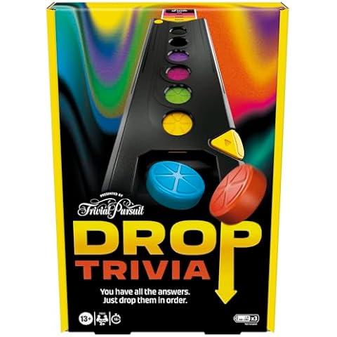 Hasbro Gaming Drop Trivia Electronic Board Game Cover