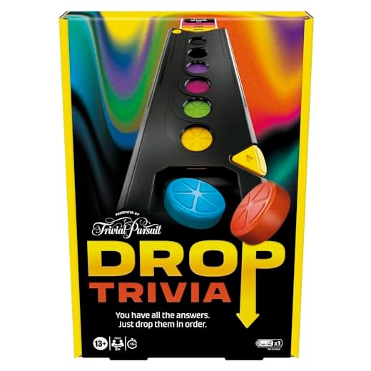 Hasbro Drop Trivia Electronic Game for Parties