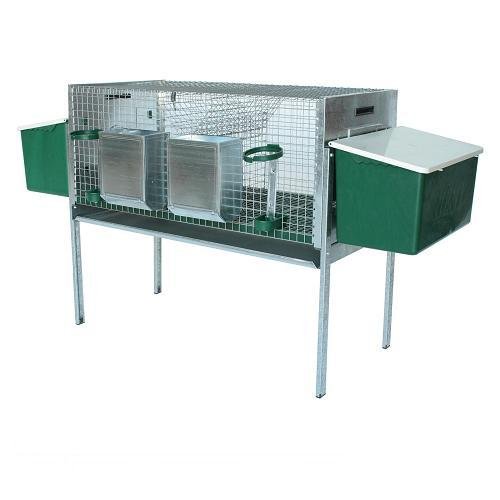 Conigliera Cala con due nidi in plastica da Cm. 102x51x41