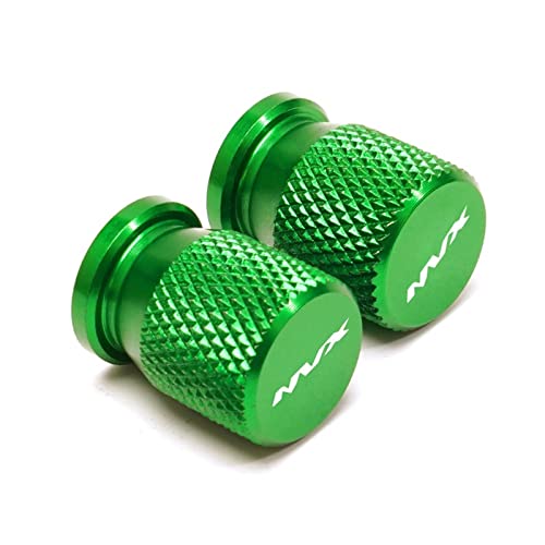YIJIEBAO Passend for Yamaha NVX155 NVX 155 AEROX155 AEROX 155 2017-2022 2023 Motorrad CNC Zubehör Fahrzeug Rad Reifen Ventilschaftkappen Abdeckung(Green)