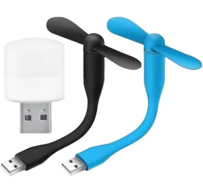 SILCON FAN-WR89 USB Portable Mini USB Portable Combo 2 Fan and 1 Night Bulb Compatible For Laptop/Smartphone’s/Desktop/Power Bank USB Fan (MultiColor) (B0CYY9H2G4) Amazon Price History, Amazon Price Tracker