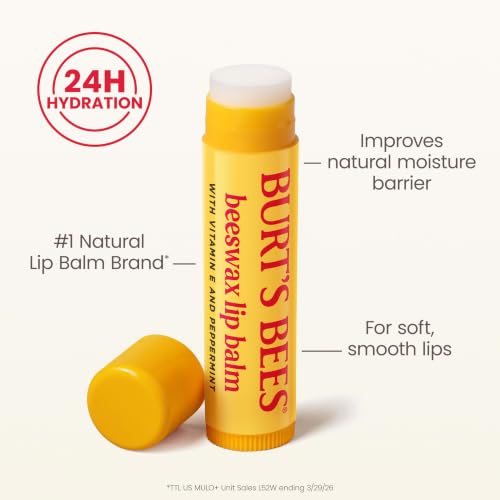 Burt's Bees Lip Balm, Original Beeswax, 0.15 oz., 2 Tubes - image 5