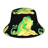 YYHWHJDE Gorro reflectante con patrón de patatas fritas camaleón, para hombre y mujer, casual, para exteriores, color negro
