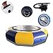 YEYUBIW Inflatable Trampoline with Air Pump, 8/10/13/16FT Splash-Proof Cushioning PVC Water Trampoline,Yellow+Blue,8FT/2.5M