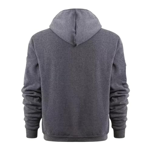 Image of MANTORS Mens Fleece Jackets Contrast Hoodies Lightweight Sweatshirt Color Block Jacket Coats