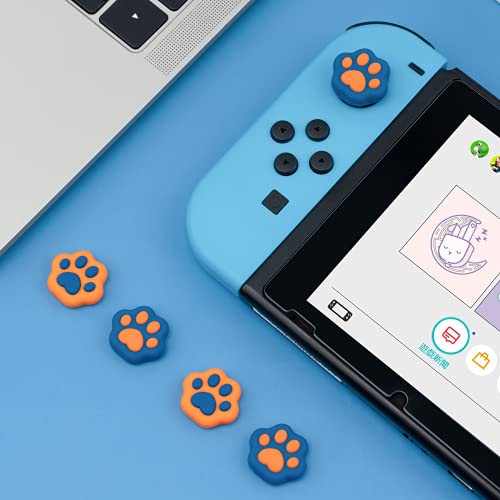 Geekshare Tampas De Polegar Em Forma De Pata De Gato Compatíveis Com Nintendo Switch/Oled/Switch Lit