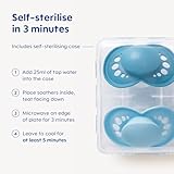 MAM Air Night Soothers | 18-36 Months | 2 Pack | Glow in The Dark Dummies | Comes in Dummy Steriliser Case | Sustainable Materials | Baby Accessories | Pink (Various Designs) - Image 6