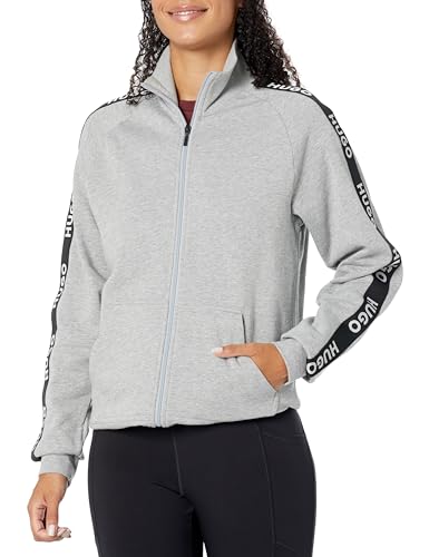 Image of HUGO Men's Sporty Zip Up Jacket With Tape Branding