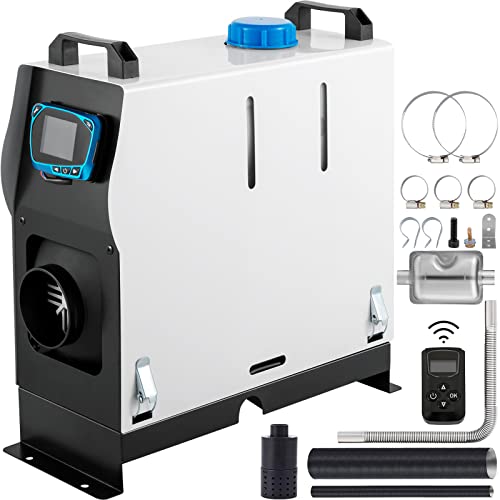 VEVOR - Riscaldatore ad aria diesel, 8 kW, 12 V, riscaldatore diesel con interruttore LCD, telecomando per auto, camper, barche, autobus, roulotte e altro ancora