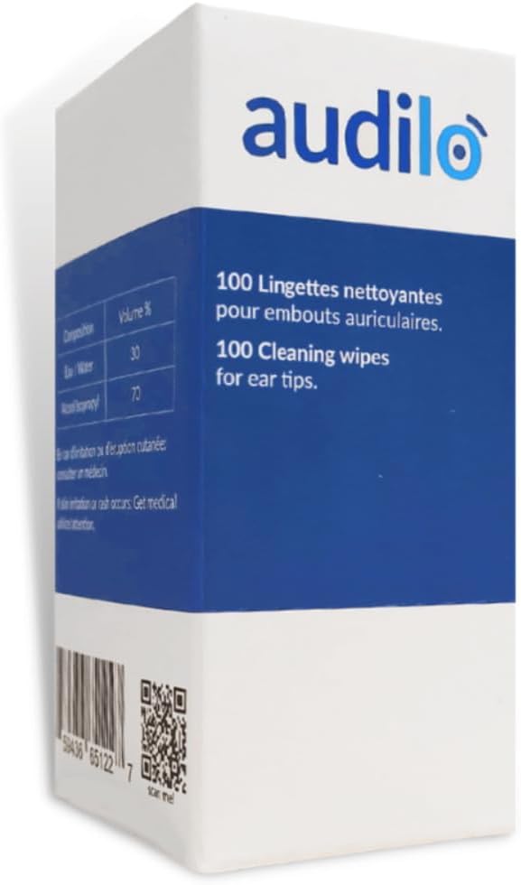 Audilo Cleaning Wipes for Hearing Aid and Hearing Aid Devices