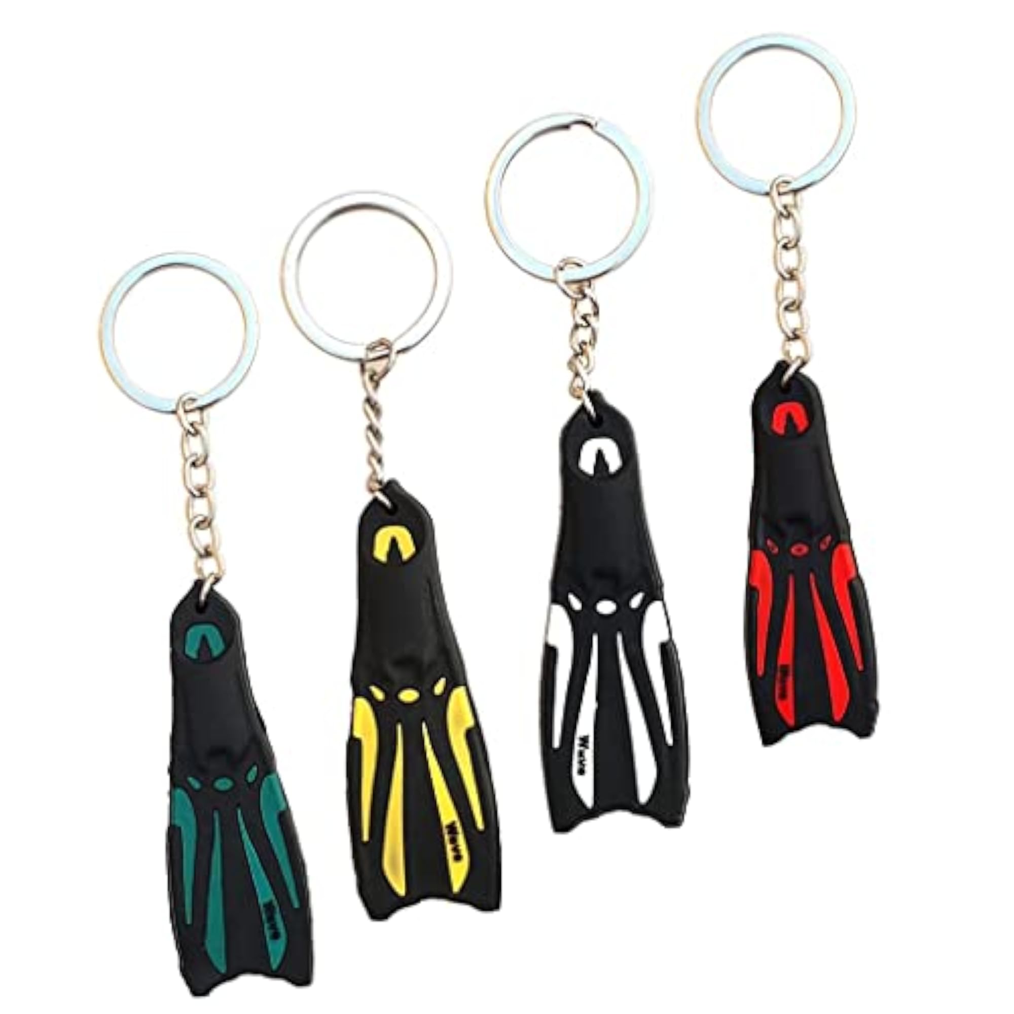 Novelty Mini Dive Flippers Key Chain Holder Keyring