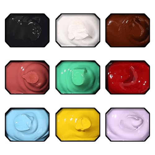 Karroy Sponge Pat Paint Nail Gel, 9 Colors Ombre Nails Gradient Gel Nail Blush Blooming Aura Nails Drawing Stripper Floral Painting Nail Art, No Wipe, UV/LED Curing (9 Colors J)