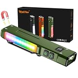Relybo EDC Linternas LED Alta Potencia 1,000,000 LM, Linterna LED Blanca/UV