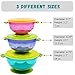 Silikong Suction Bowls for Toddlers, BPA Free, Dishwasher and Microwave Safe. Stay Put Dishes for Kids, Babies and Infants. 3 Pack