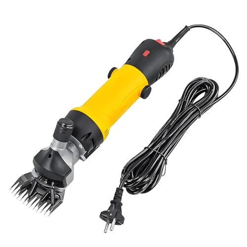 690W Brushless Motor Sheep Shears, 2800RPM Professional Electric Clippers, 6-Speed Adjustable, 5m Cable for Thick Wool Animals