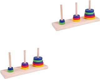 Kisangel Brinquedo Adulto 2 Peças Brinquedos Adault Brinquedos De Madeira Brinquedos Adukt Brinquedo Aldult Madeira Hanoi Da Torre Madeira Cérebro