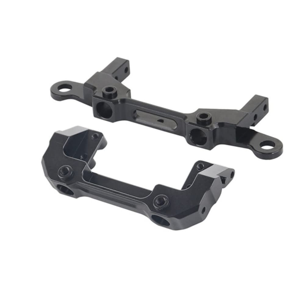 1/10 RC Car Upgrade Parts Aluminum Alloy Front & Rear Bumper Mount RC Crawler Bumper Mount for Axial SCX10 III AX103007