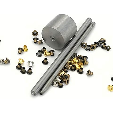 100PCS Color Mix Tiny 1.5/2/2.5mm Grommets Eyelets for Shoes, Clothes, Leather, Canvas bjd Eyelets with Fixing Tools (2mm) Cover