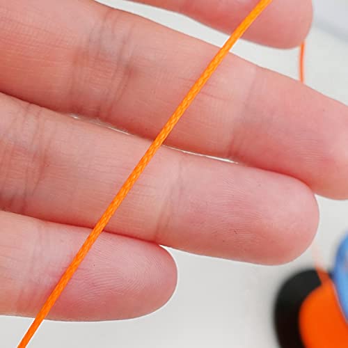 image for emma kites Orange 0.8mm UHMWPE Micro Cord Rope Whipping Twine Durable 