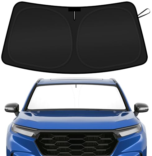 Car Sun Shade for 2023 2024 2025 2026 Honda CRV Windshield Sun Shade Sun Visor Windshield Screen Cover for Honda CR-V Front Window Sunshade Foldable Auto Interior Accessories UV Block to Keep Cool