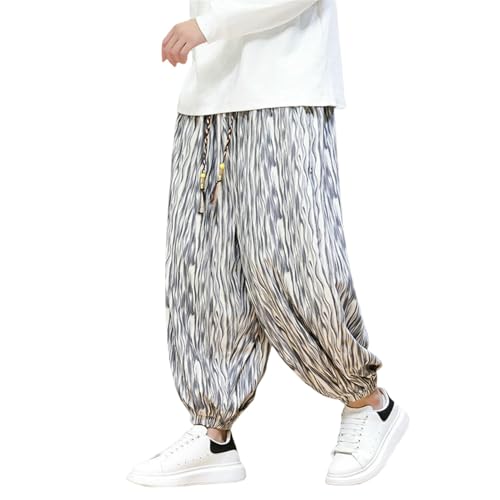 Pantalon velours côtelé style chinois homme automne hiver casual loose