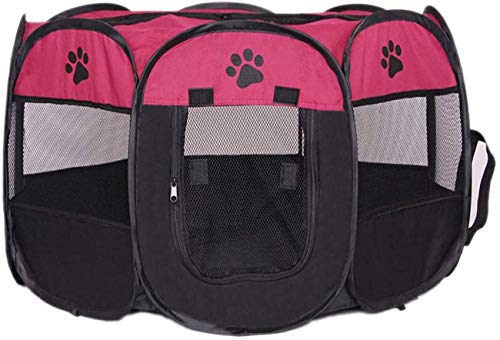 Cercadinho portátil para animais de estimação, cercadinhos dobráveis para cães, ambientes internos/e