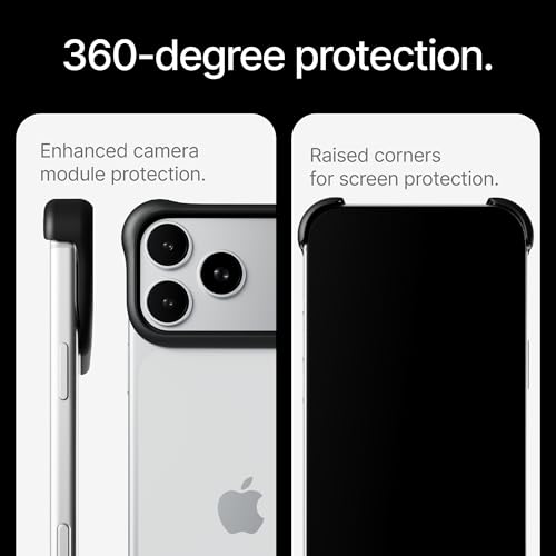 Arc Pulse Compatible with iPhone 17 Pro Max Phone Case (2025), Minimalist Protective Shock Absorption Aerospace Grade Aluminum Shells + Elastomer Inlays Easy Fit 6.9 inch (Aluminum Matte Black) by Arc Pulse - Image 5