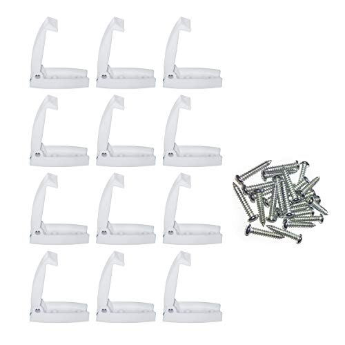Camp'N White RV Storage Door Latch 12-Pack - Sturdy Spring Clip & Mounting Hardware for RV Campers - Perfect RV Compartment Door Latch Solution for Secure and Convenient Storage by Camp'N - Used condition - US$11.53