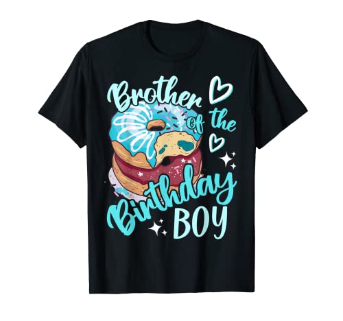 Familia de la fiesta de cumpleaños de Brother of The Birthday Boys Donut Camiseta
