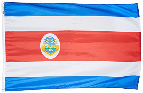 Annin Flagmakers Costa Rica Flag USA-Made to Official United Nations Design Specifications, 4 x 6 Feet (Model 191838)