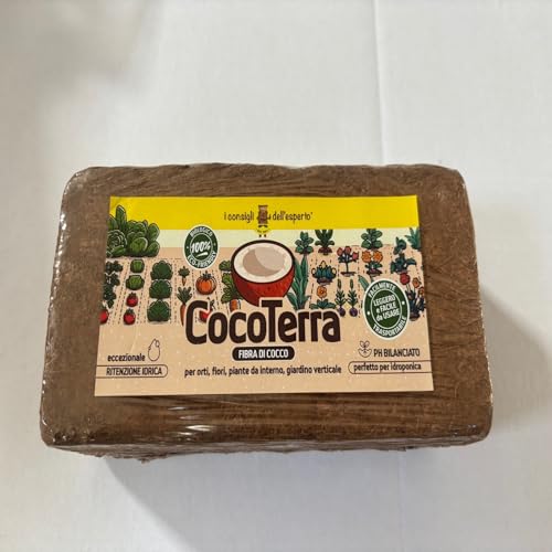 Cocoterra – Fibra di Cocco Naturale 650g (Espande fino a 9 litri) | Substrato Ecologico per Terrari, Piante, Orchidee, Bonsai | 100% Biodegradabile