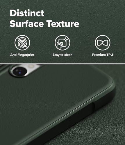 Image of Ringke Onyx for Samsung Galaxy S26 Ultra Case Back Cover [Anti-Fingerprint Texture] Slim-Fit Lightweight Shockproof Protective with Non-Slip Side Grip - Dark Green