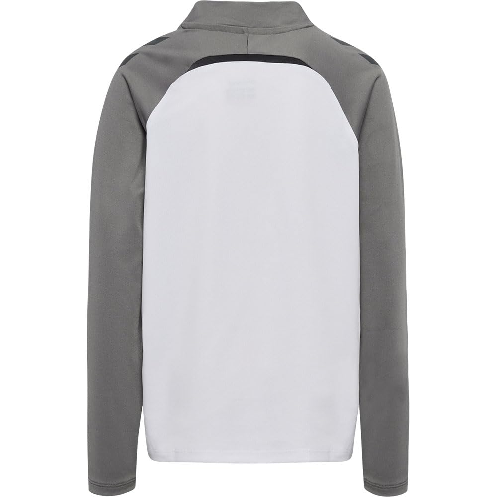 hummel Felpa Junior Lead 2.0 con mezza zip 140 cm Bianco