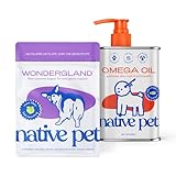 Native Pet WonderGland (30 Scoops) & Omega Oil for Dogs (8 Oz.) - Dog Anal Gland Treatment Using Fiber for Dogs & Omega 3 Fish Oil Promotes Healthy Skin, Shiny Coat, & Strong Joints