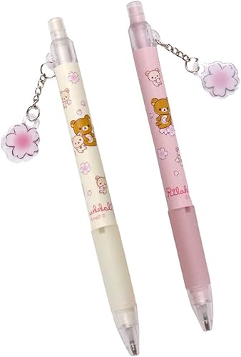 Miniatura 1 de 4 lápices mecánicos Kawaii de dibujos animados oso de cerezo flor de cerezo herramienta de escritura prensa de oficina bolígrafo de bocetos