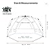 Easthills Outdoors Instant Shader Enhanced Deluxe XL Beach Tent Easy Set Up 4-6 Person Popup Sun Shelter 99
